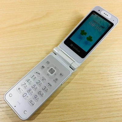 477 Softbank Aqua001Sc Japanese Flip phone Garakei Keitai Retro Mobile - Image 1 of 4