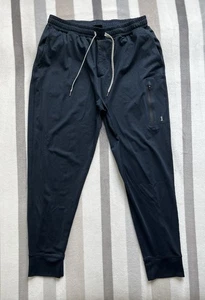 Pantaloni Vuori Uomo Blu Navy Sunday Performance Jogger Tasche V416 Felpati - Foto 1 di 9