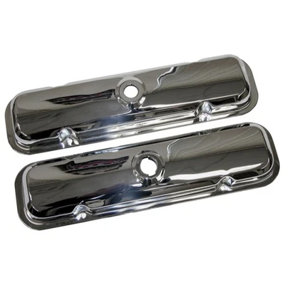 Valve Covers Chrome No Drippers 1967-77 Pontiac Lemans Firebird V8 2pc - Image 1 of 4