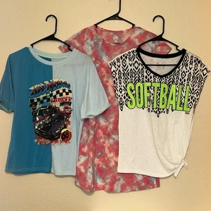Girls Justice SHEIN Wondernation Tops Pajama Sz 14/16 Lot Of 3 Pieces - Picture 1 of 15