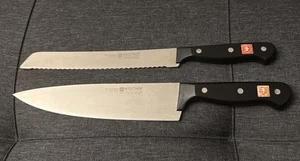 Cuchillo de chef Wusthof Gourmet 4562/20 cm 4143/20 cm cuchillo de pan 2 piezas, Alemania, - Imagen 1 de 10