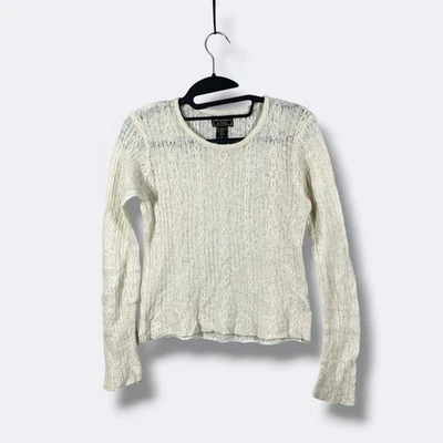 Suéter tejido con cable vintage Y2K Abercrombie Fitch para mujer M mezcla de lana suave niña Foto 1 de 4