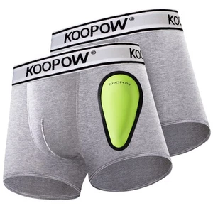 2-Pack Boys Compression Briefs with Soft Protective Athletic Cup, Youth Peewe... - Picture 1 of 6