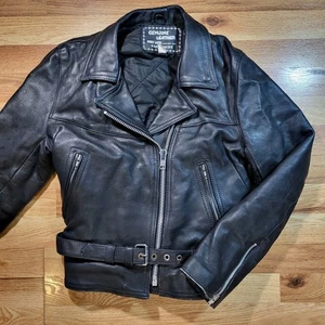 Schwere Leder Biker Jacke Damen klein Jugend 12 Rock Rebel Motorrad robust - Bild 1 von 17