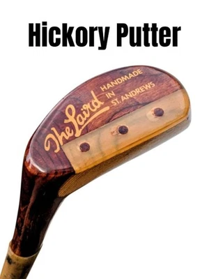 The Laird St Andrews Hickory Wood Putter Leather Grip - Image 1 of 4