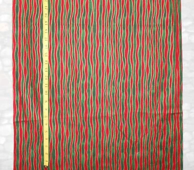 MODA For The Holidays Christmas Fabric - Red, Green Gold - 2.5 yds - UNUSED - Image 1 of 3