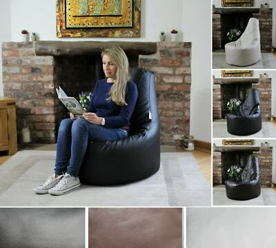 Sitzsack Gamer Stuhl Erwachsene GAMING Sitzsack Kunstleder Armspiel XL Sitz POD Bags - Bild 1 von 4
