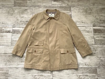 Chaqueta de lluvia para hombre Aquascutum London abrigo algodón cuadros talla REG 40 Foto 1 de 4