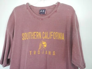 VINTAGE T-SHIRT - SOUTHERN CALIFORNIA USC TROJANS - COMFORT COLORS DYED - MEN XL - Picture 1 of 14