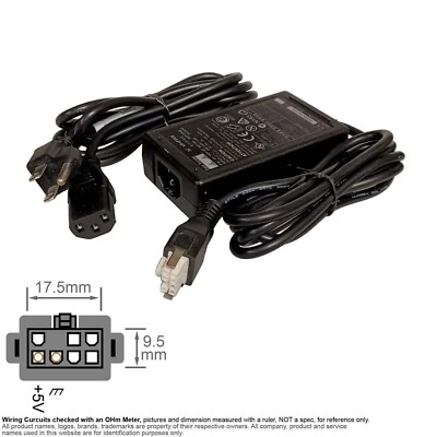 Power Adapter AC DC MNF 7-Pin 5vdc DC5V 5V 4.0A 4A Cisco 34-1524-02 A0 ADP-20NB - Image 1 of 4
