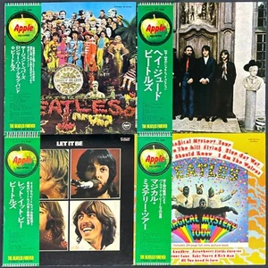 Lot 4 The Beatles JAPANESE VINYL APPLE OBI LPs Magical Mystery Tour, etc. - Picture 1 of 20