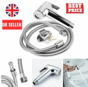 Chrome Muslim Shower Head & Hose Bidet Spray Tap - Hygienic Handheld Toilet Kit - Picture 1 of 5