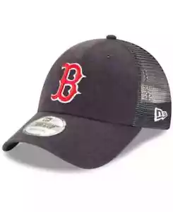 New Era MLB Boston Red Sox 9FORTY Adjustable TRUCKER Hat Cap One Size - Navy - Picture 1 of 2