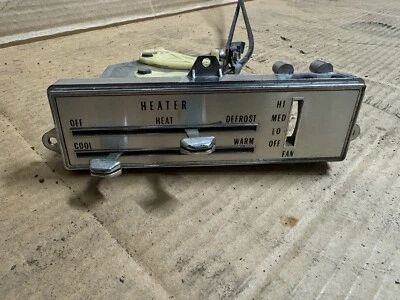 71 72 Olds Cutlass 442 F-85 1970 conjunto de control de calefacción fabricante de equipos originales Oldsmobile sin aire acondicionado Foto 1 de 4