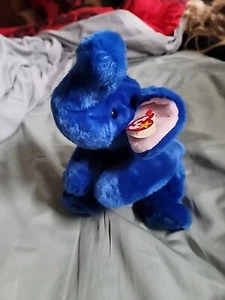 Ty Beanie Buddy Peanut The Elephant - royalblau - Bild 1 von 6