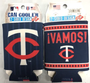 Minnesota Twins VAMOS! MLB Collapsible Can Cooler SET OF 2 - Picture 1 of 1