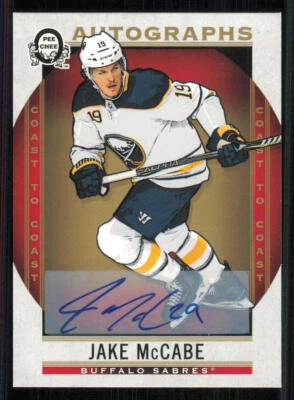 2018-19 O-Pee-Chee Coast to Coast AUTO Extended #AJM Jake McCabe F - Image 1 of 2