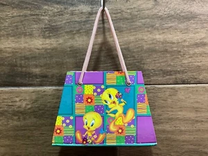 Cartera Cuaderno Flor Looney Tunes TWEETY BIRD De Colección con Mango de Cuerda - Nueva - Imagen 1 de 5