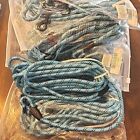 Lot de 9 laisse longue corde pour entraînement cordon tressé bleu vente en gros revente en vrac