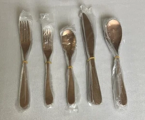 Ornative Stainless Steel Flatware Felicie Rose Gold 20 Pieces 4 Place Settings - Picture 1 of 7