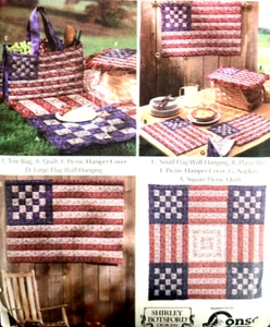 Bolsas acolchadas con bandera patriótica americana sin cortar Simplicity 5977 FÁCIL patrón de costura - Imagen 1 de 4