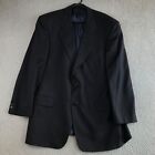 Hugo Boss Men's Blazer 44R Black Wool Two Button Sports Jacket Coat Made In Usa