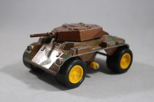 Vintage 1970's Tootsie Mark 2 Armored Car/Tank Metal == MISSING WHEEL - Picture 1 of 10