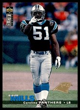 1995 Collector's Choice Update #U99 Sam Mills Panthers *1249
