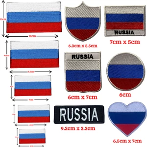 Rusia País Internacional Diferentes Banderas Hierro En Parche Bordado Coser ON - Imagen 1 de 12