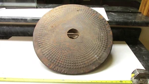 Omaha Industrial Iron Works Man Hole Cover Industrial Salvage Table Top Cast - Picture 1 of 5