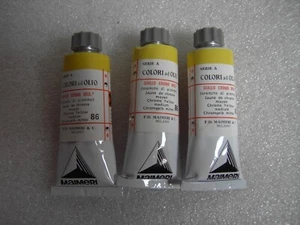 3 TUBETTI 30 ML COLORI OLIO EXTRA FINE SERIE A MAIMERI GIALLO DI CROMO MEDIO - Foto 1 di 1
