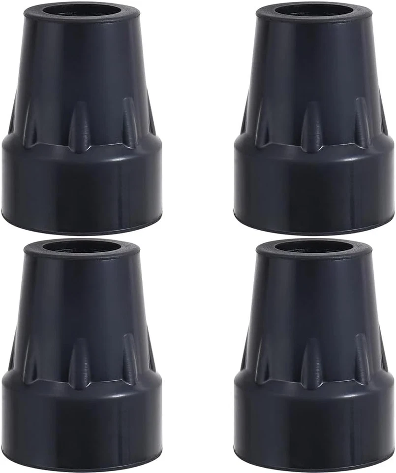 4 件 Puntas de bastón de goma de repuesto para bastones, bastones y andadores — 第 1/4 张图片