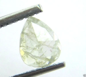 Diamante natural en forma de pera real corte rosa blanco 7,24x5,68x1,53 mm - Imagen 1 de 5