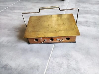 ANCIENNE CHAUFFERETTE A VEILLEUSE PERFECTIONNEE ESTAMPILLEE G.R PARIS - Photo 1/4