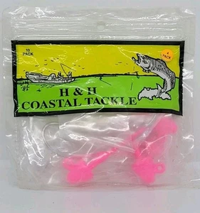 H&H Coastal Tackle 4er Pack Jigköpfe 1oz Angeln BIG GAME HIVIS PINK 4er Pack - Bild 1 von 2