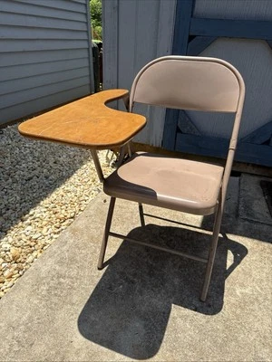 ✨Combo de silla de metal plegable adjunta de escritorio escolar Norcor EE. UU. de colección tamaño adulto ✨ Foto 1 de 4