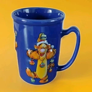 3D Disney Store Exclusive Tigger Christmas Chunky Mug Great Condition 5” Tall.   - Picture 1 of 4