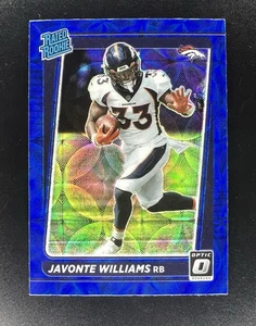 2021 Donruss Optic Rated Rookie Javonte Williams Blue Scope Prizm RC - Bild 1 von 2