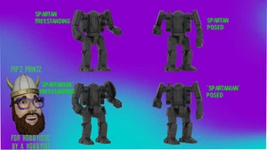 Spartan Alternate Mech Model For Battletech 6mm-10mm-15mm RLWS - Picture 1 of 1