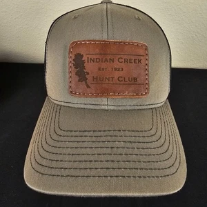Indian Creek Hunt Club Leather Patch Richardson Trucker Snapback Cap Hat - Picture 1 of 17
