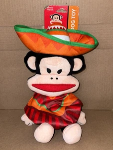 Paul Frank 8" Pet Toy Julius Monkey in Sombrero Poncho PLUSH NEW - Picture 1 of 1