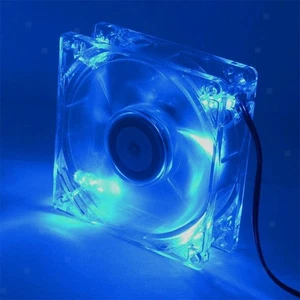 Computerlüfter 4 LED 80mm 8025 Leiser PC-Computergehäuse-Kühlerlüfter - Afbeelding 1 van 7