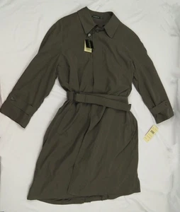 NWT Lauren Ralph Lauren Belted Water Repellent Full Button Long Trench Jacket 44 - Picture 1 of 9