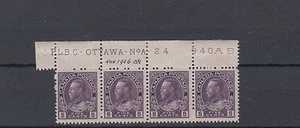 #112 5 cent Violet Admiral plate A24 F+2H, F+2 MNH Cat $175 apprx*** Canada mint - Picture 1 of 1