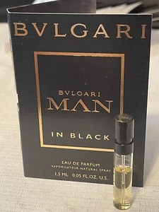 Bvlgari Man In Black Eau De Parfum Spray Vial SAMPLE - Picture 1 of 2