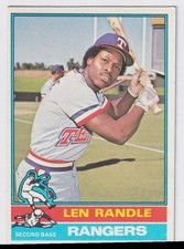 1976 TOPPS LEN RANDLE TEXAS RANGERS #31