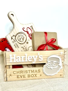 Christmas Eve Personalised Crate Box Santa - Picture 1 of 5