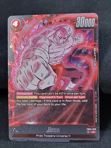 Dragon Ball Super Fusion World: Jiren | Raging Roar FB03-009 SR CASI NUEVO - Imagen 1 de 9