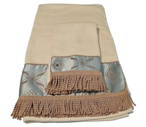 Croscill Home Towel Set Bathroom Towel 55'X28' &Hand Towel 16'X29' New Old Stock - Picture 1 of 16