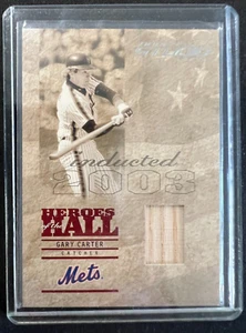 2005 Donruss Studio Heroes of the Hall Bats 044/150 Gary Carter #HH-12 HOF - Bild 1 von 3